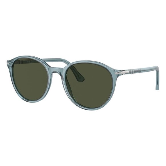 New PERSOL Blue Round PO3350S 120431 Sunglasses Women - Picture 1 of 6